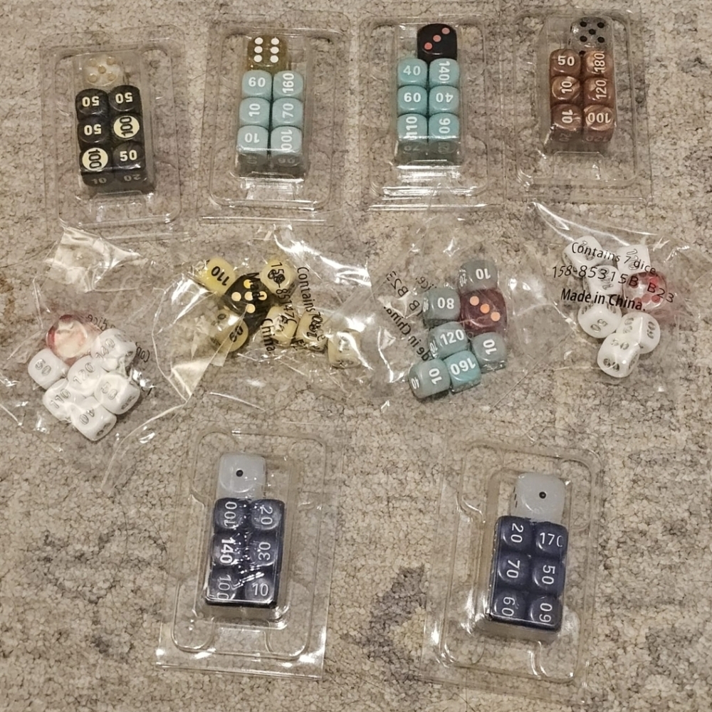 Lot of 10 Official Pokémon TCG Dice. Colors will be randomized